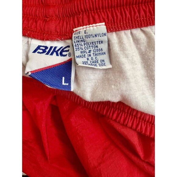 Vintage BIKE Nylon Track Pants Mens 80s 90s Lined Track Pants Windbreaker Large - Picture 2 of 6